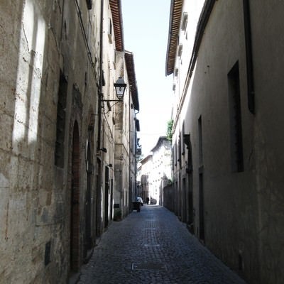 オルヴィエートの路地裏（イタリア）の写真