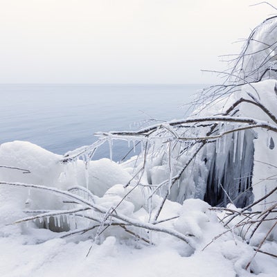 猪苗代湖しぶき氷前の写真