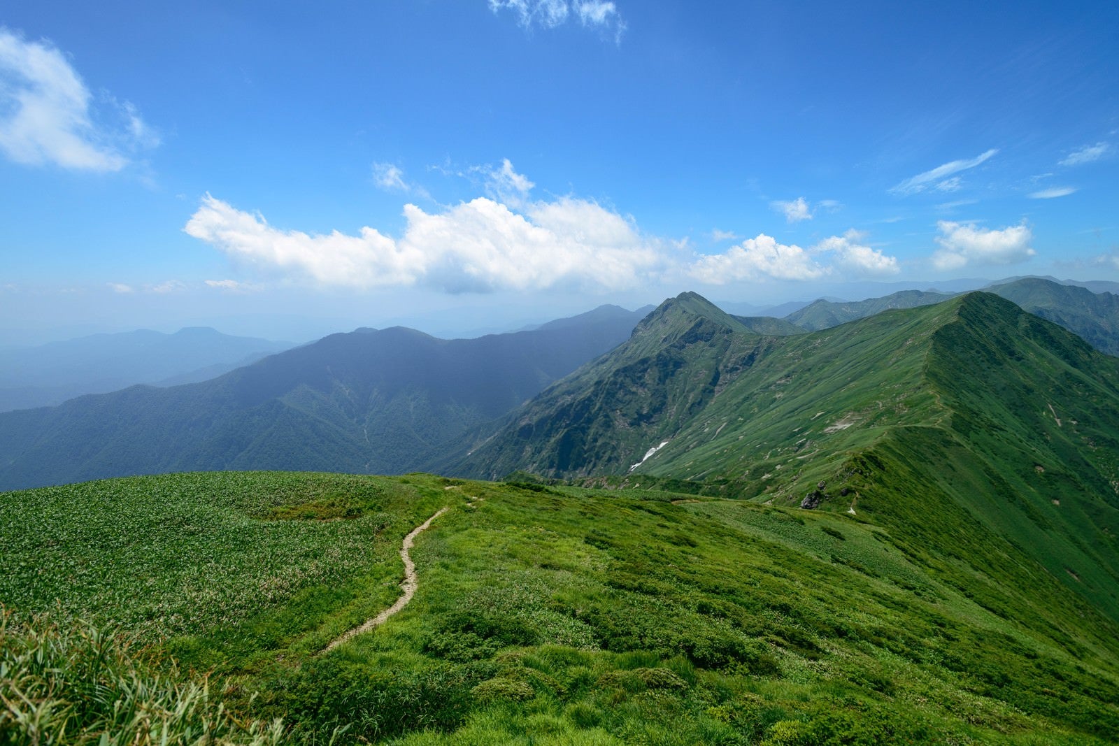 「谷川岳主流の登山道」の写真