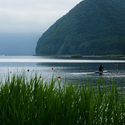 SUPを楽しむのに最適なスポット秋山浜の写真