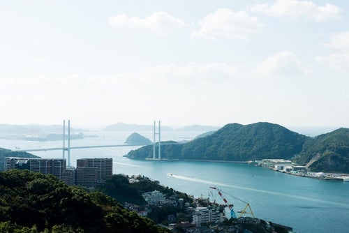 長崎県の女神大橋の写真