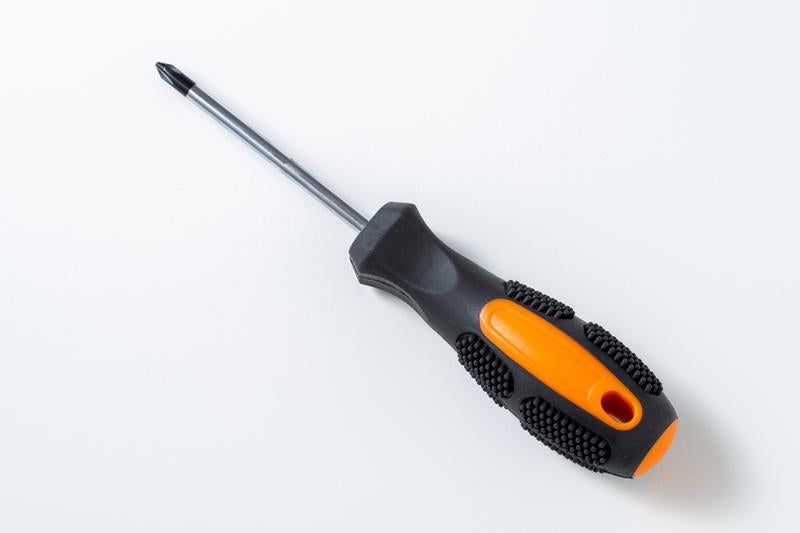 オレンジグリップのドライバーの写真