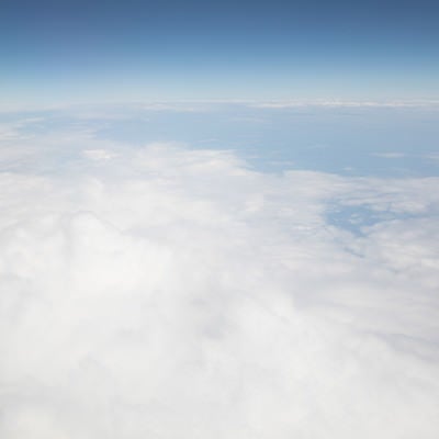 上空の空（雲海）の写真
