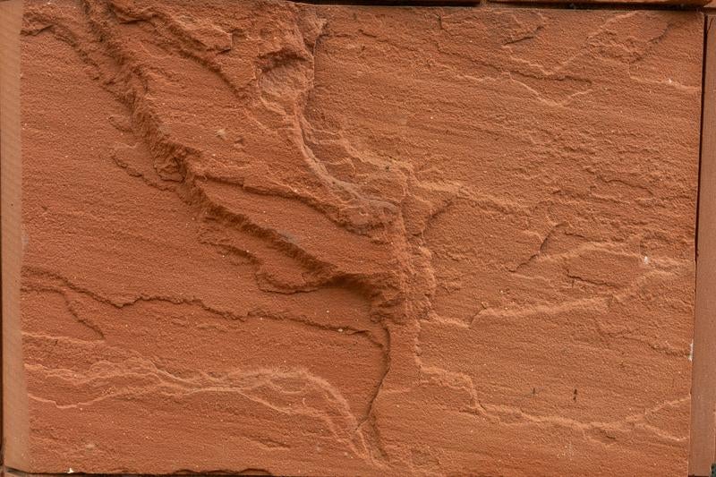 赤茶色の外壁テクスチャーの写真