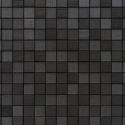 グレーの正方形モザイクタイル背景の写真