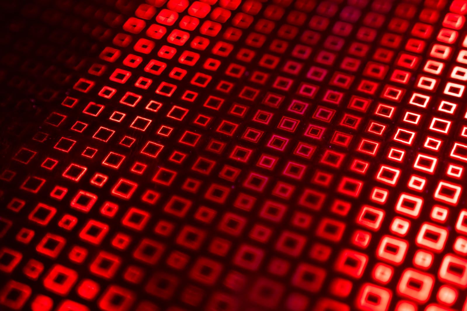 グラデーション効果の赤い格子模様 photo