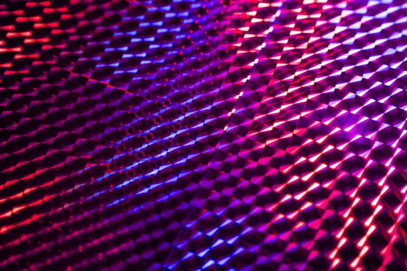 キラキラと輝く幾何学パターンの写真