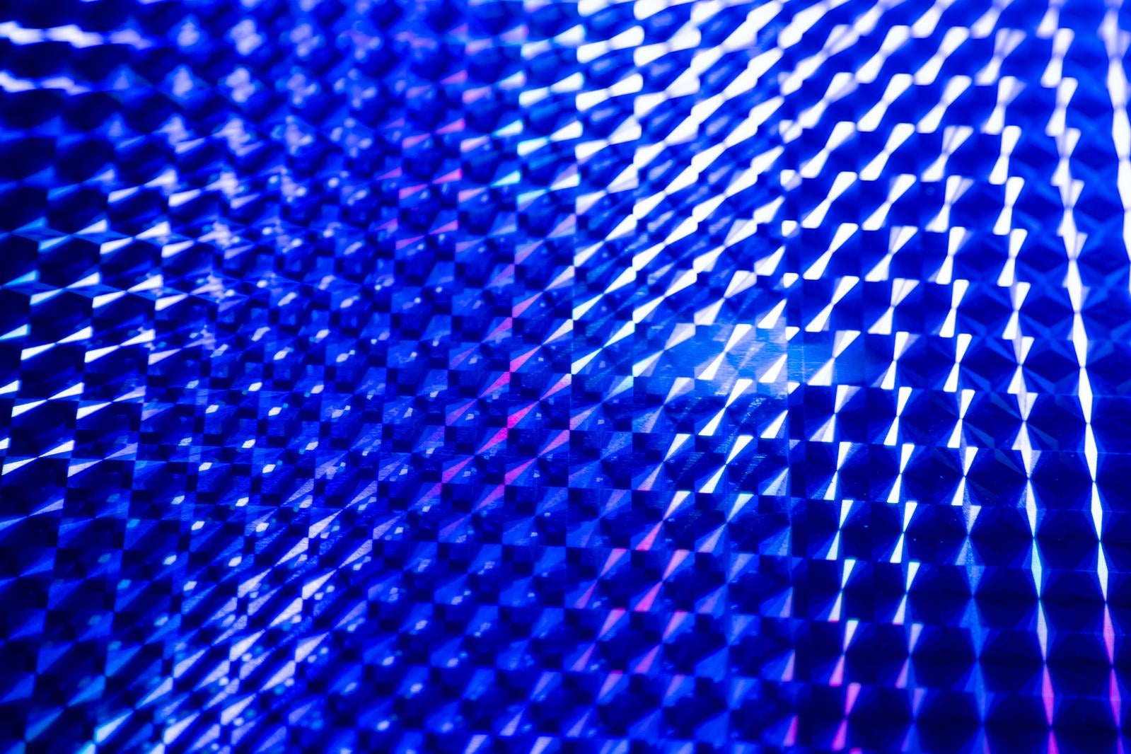 「青いホログラフィック光の」の写真