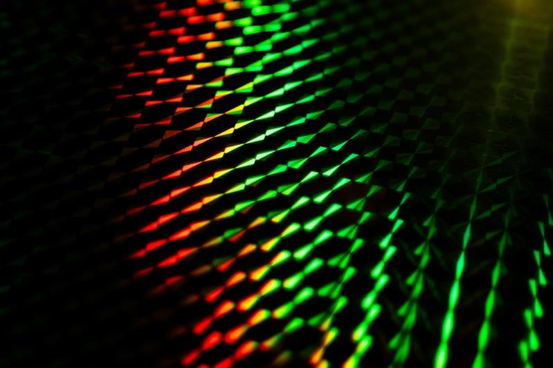 キラキラ光るプリズム効果の写真