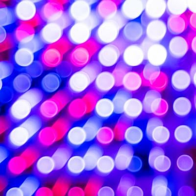 幻想的な光の玉背景素材の写真