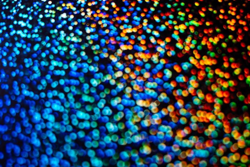 カラフルな光の粒子テクスチャの写真