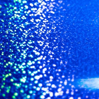 青いボケ光の背景の写真