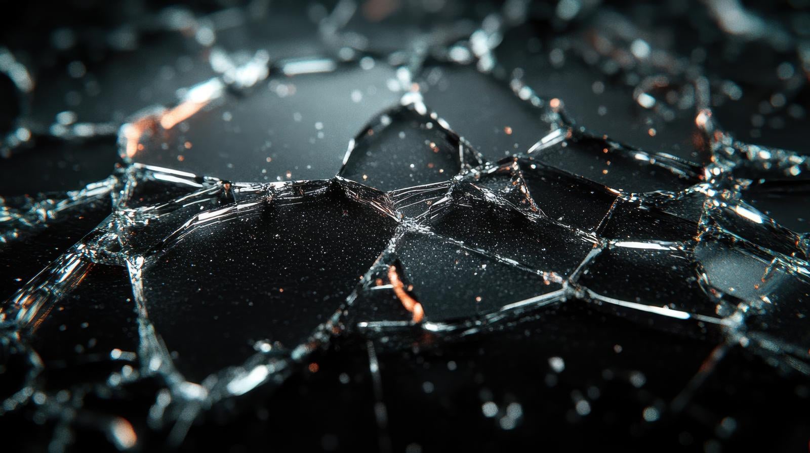 「ひび割れが映し出す」の写真