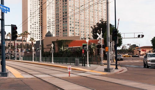 サンディエゴ・トロリーの停車場の写真