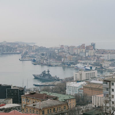 ウラジオストクの港の写真