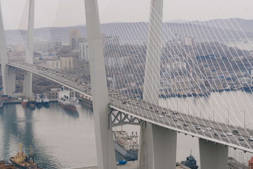ウラジオストクの黄金橋の写真