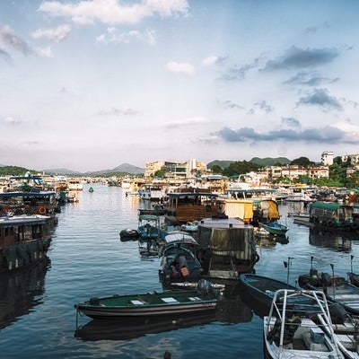西貢(サイゴン)の港沿いの写真