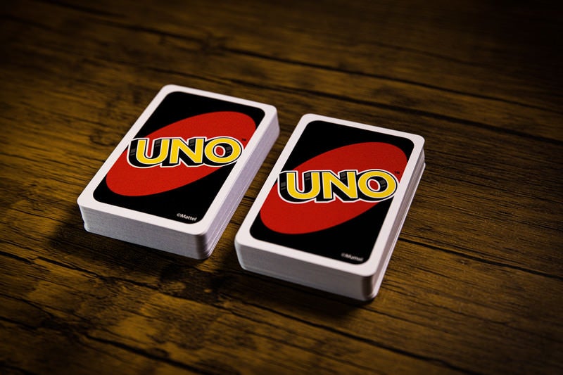 次の順番を飛ばす「スキップ」カードを場に出すUNOのゲーム風景 - ぱくたそ