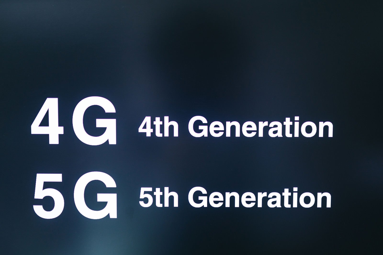 「4Gから次世代の5G」の写真