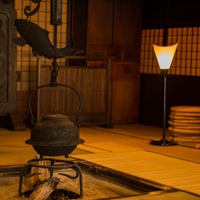 純日本を味わえる老舗宿平湯館の旧館の写真