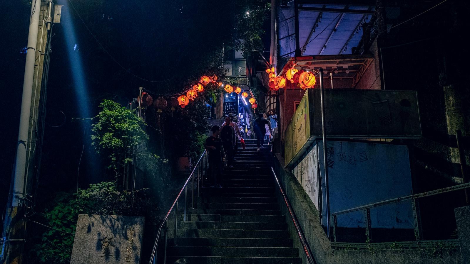 「九份（台湾）の提灯がある階段」の写真