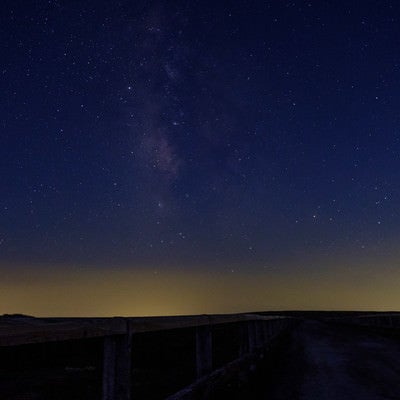 美ヶ原高原の星空の写真