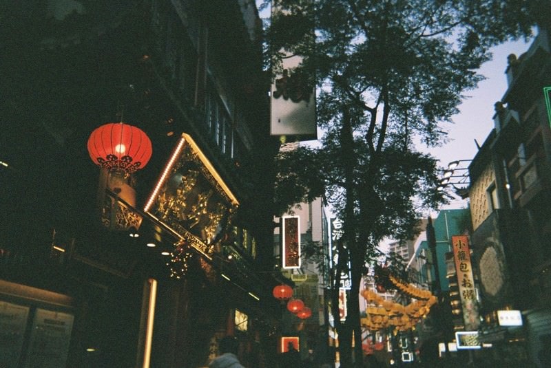 中華街の路地の写真