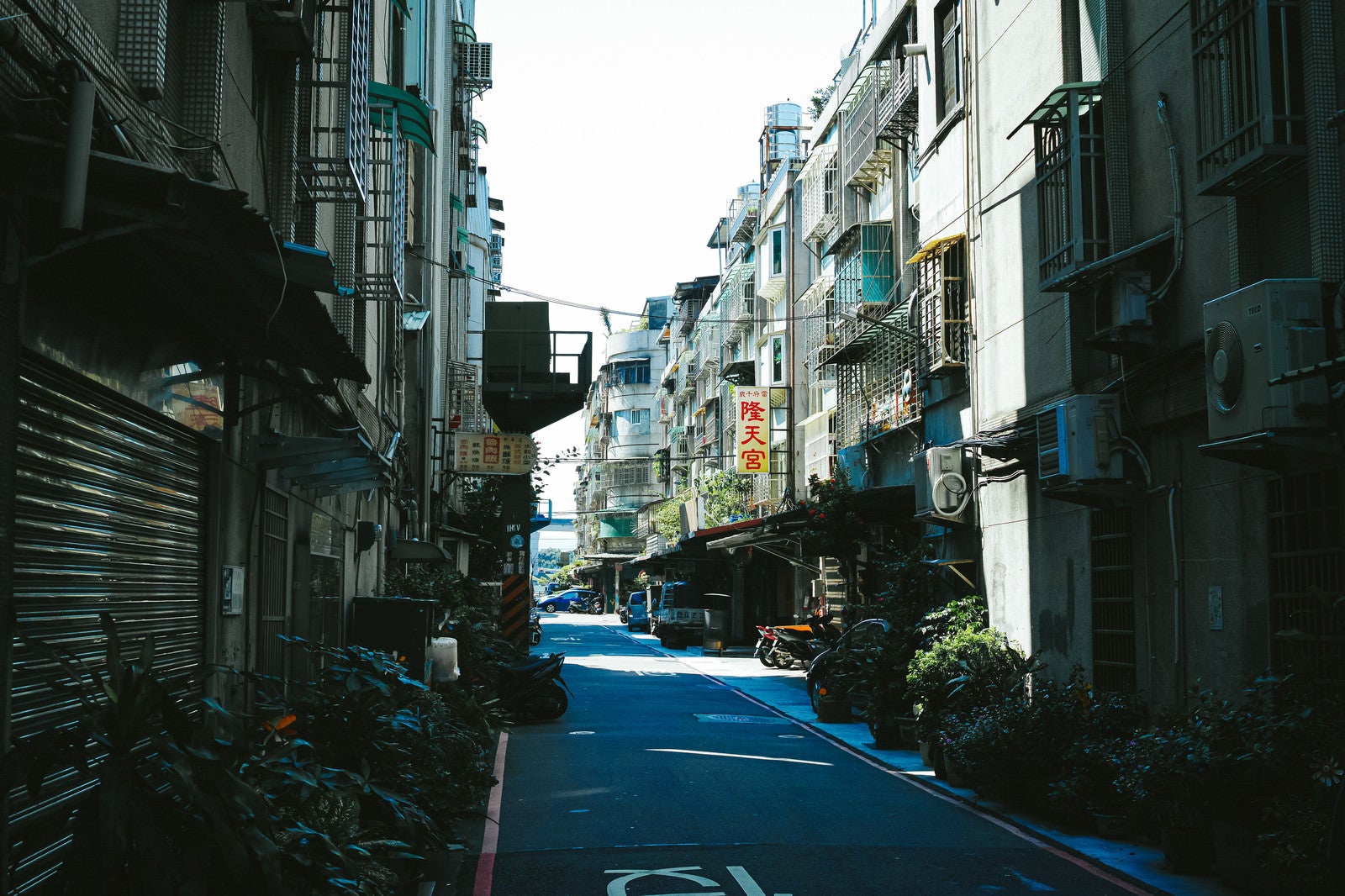 「サンチョンの路地（台湾）」の写真