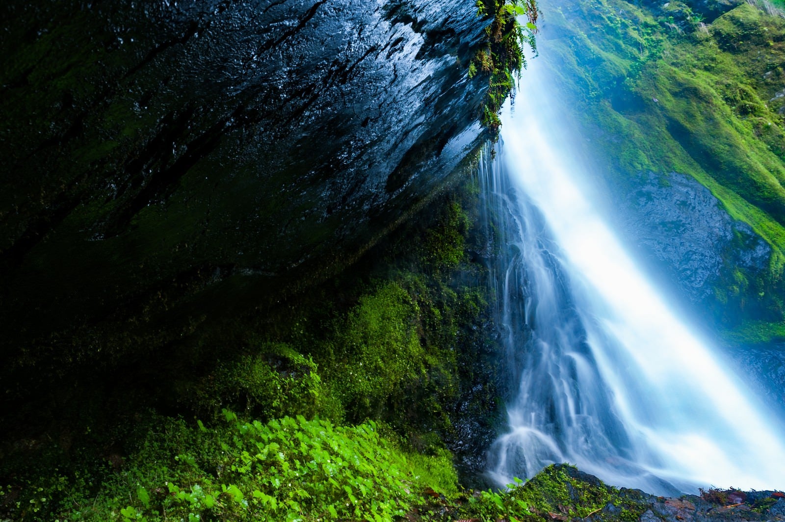 「奥多摩の三ツ釜の滝」の写真