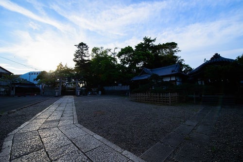 玉前神社の境内（千葉県一宮町）の写真