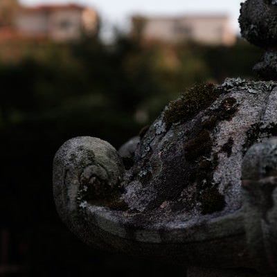 伝統ある玉前神社の灯篭（千葉県一宮町）の写真