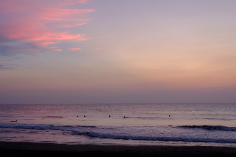 朝焼けの海（千葉県一宮町）の写真