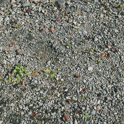砂利と地面（テクスチャー）の写真