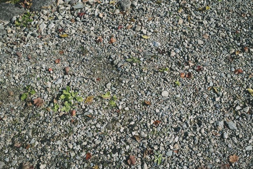 砂利と地面（テクスチャー）の写真