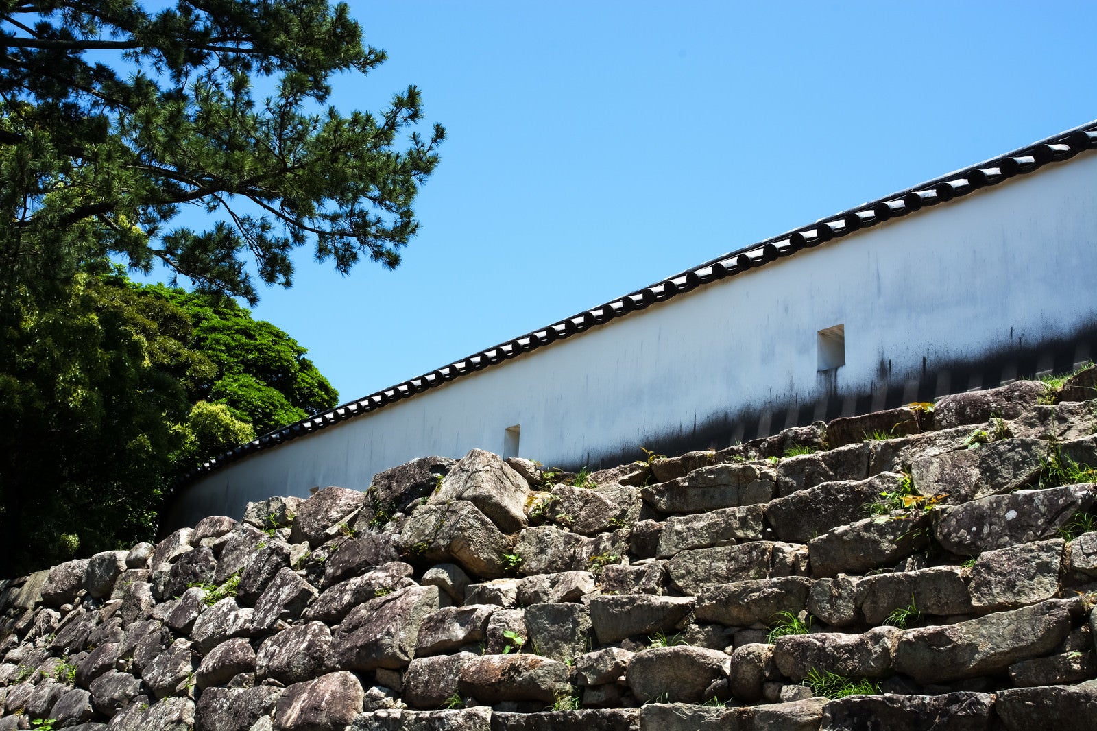「萩城の銃眼土塀」の写真