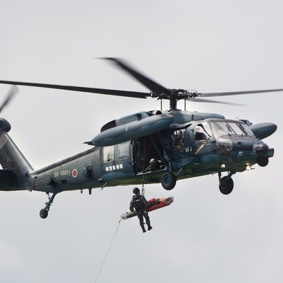 百里救難隊UH-60による、捜索救難の写真