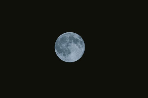 満月の夜の写真