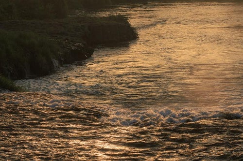 乙字ヶ滝と阿武隈川の写真