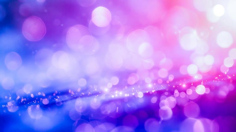 神秘的な紫の光源の煌めきの写真
