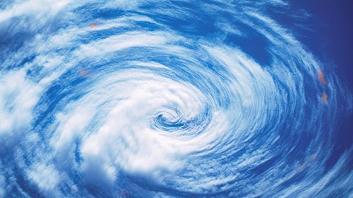台風の目の写真