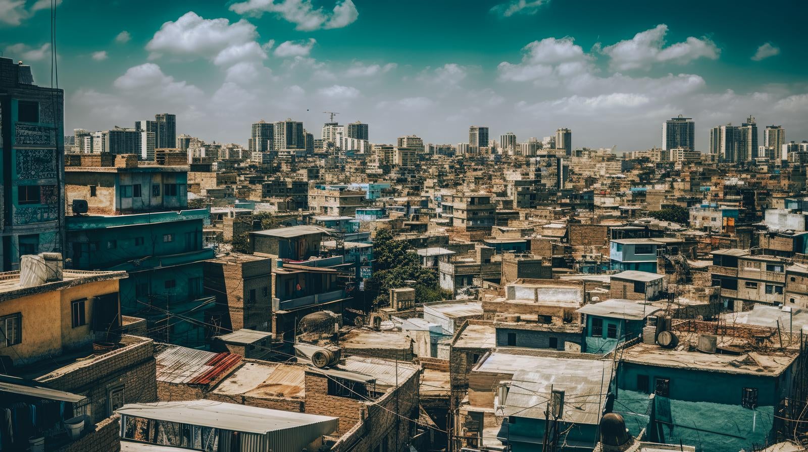 「発展途上国の町並み」の写真