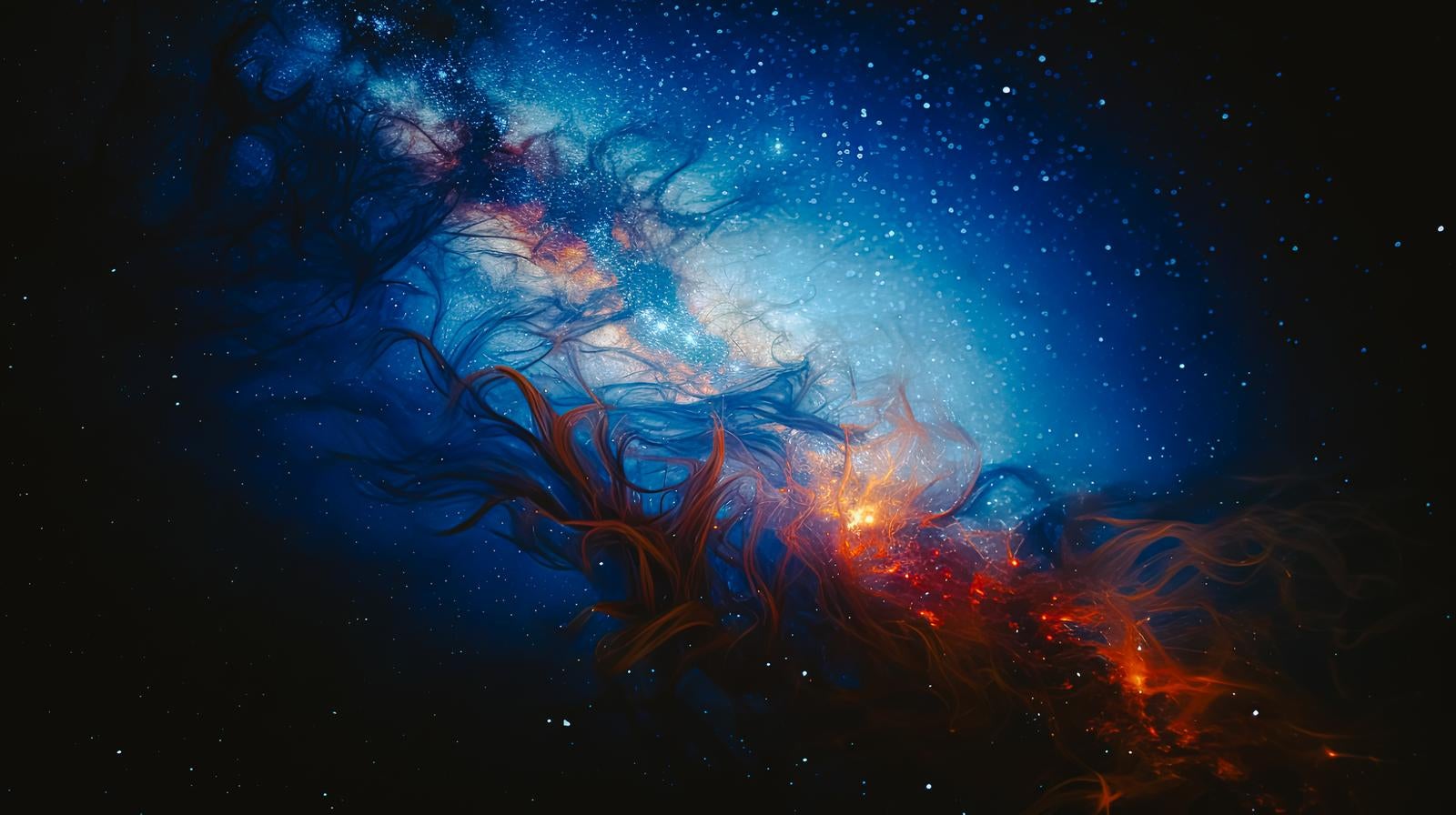「銀河を侵食する影」の写真