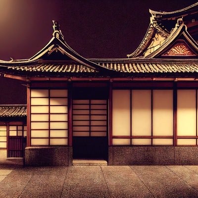 日本家屋の風景の写真