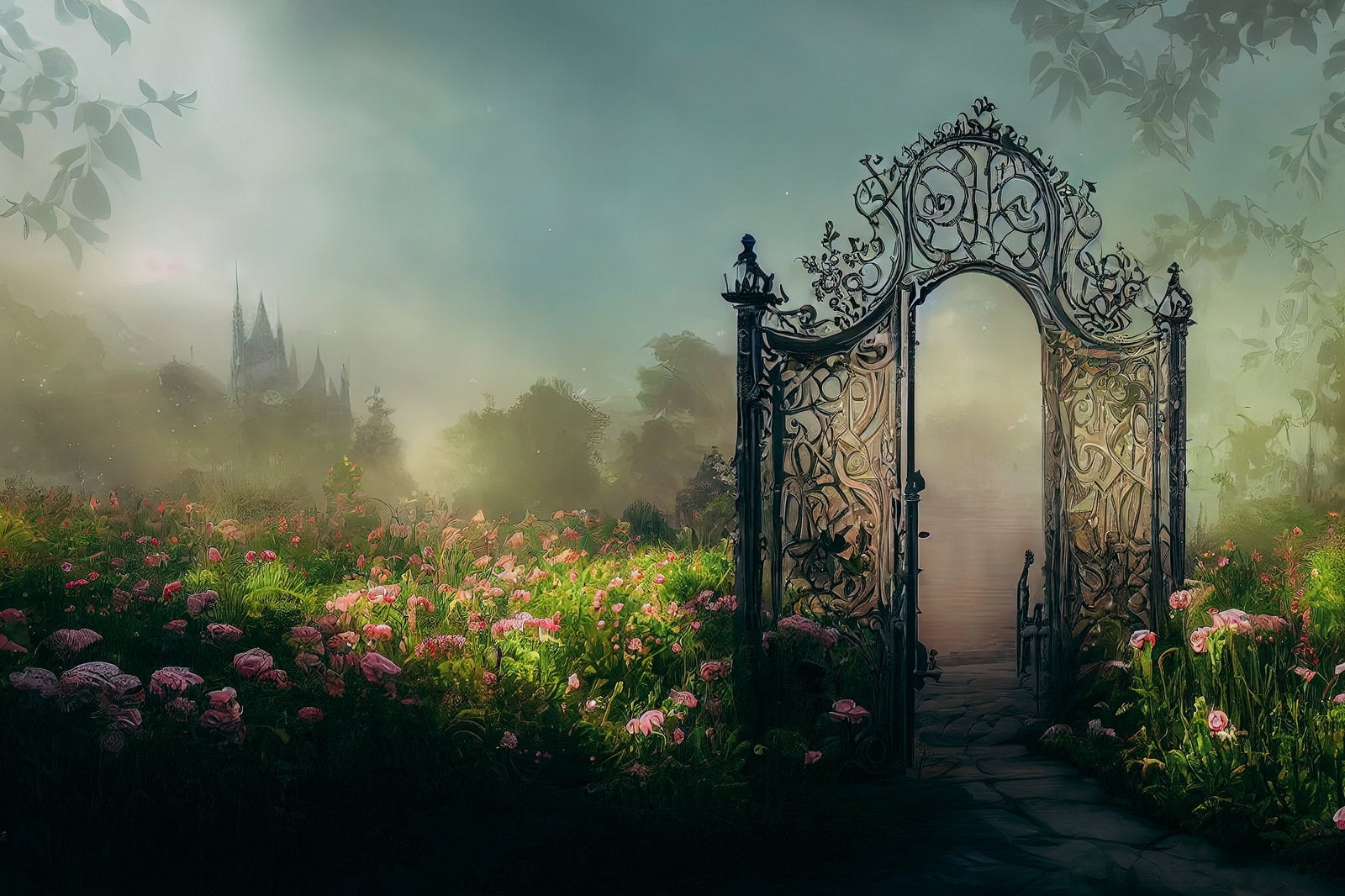 「朝靄の中の妖精の門」の写真