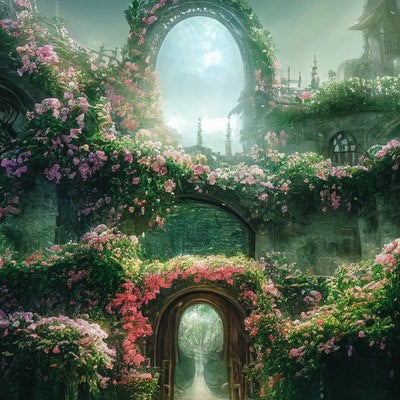 妖精の門と花園の写真