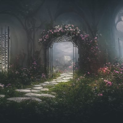 異世界への扉を開ける妖精の門の写真