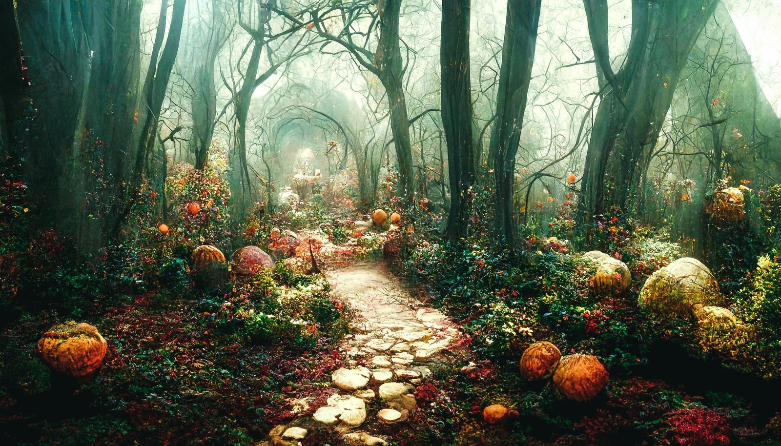 「幻想的な魔女の森」の写真