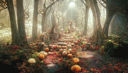 幻想的な森の写真