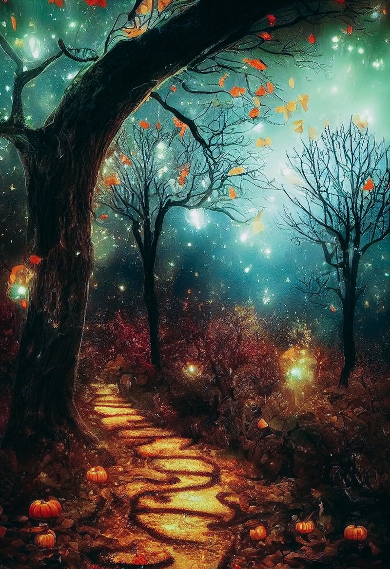 「光に包まれた幻想的な森」の写真