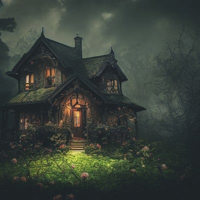 魔女が住む家の写真